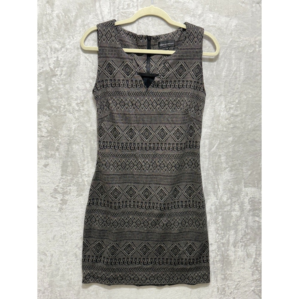 Connected Apparel Womens Dress Size 8 Sleeveless Geometric Print Career